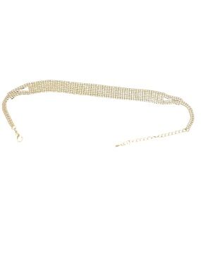 Crystal Necklace Choker 1/2” x 10 3/4”